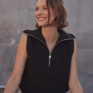 Hally Half-Zip Rib Vest
