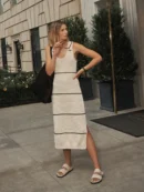 Scott Scoop Neck Midi Dress