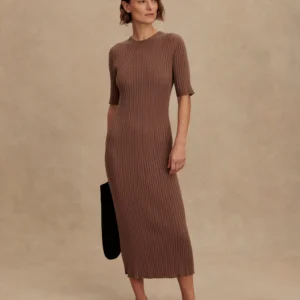 Maeve 2.0 Rib Knit Midi Dress