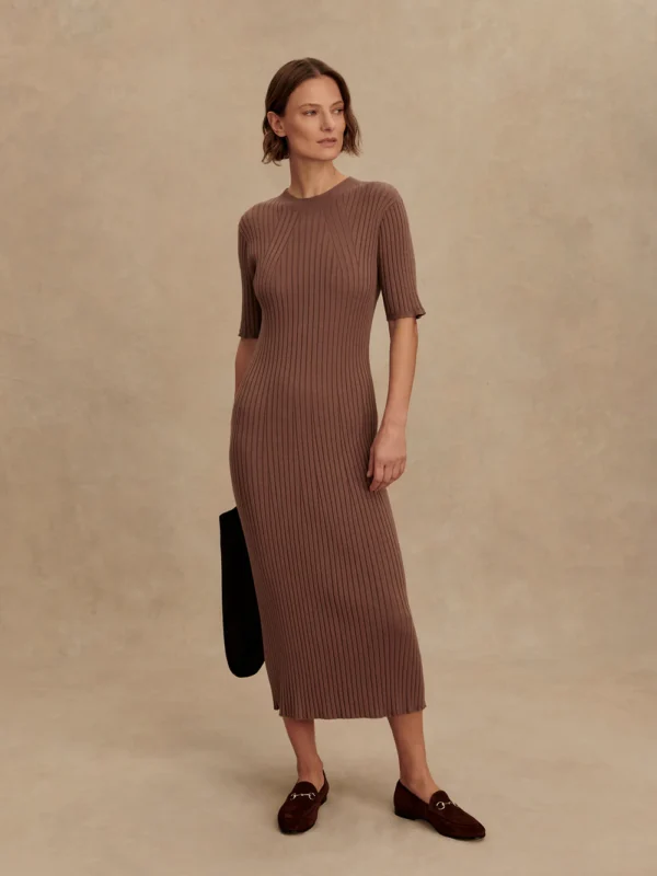 Maeve 2.0 Rib Knit Midi Dress